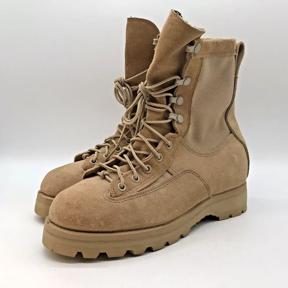 McRae Gore-Tex Temperate Weather Desert Boots Men's 6W Tan Military Army Combat